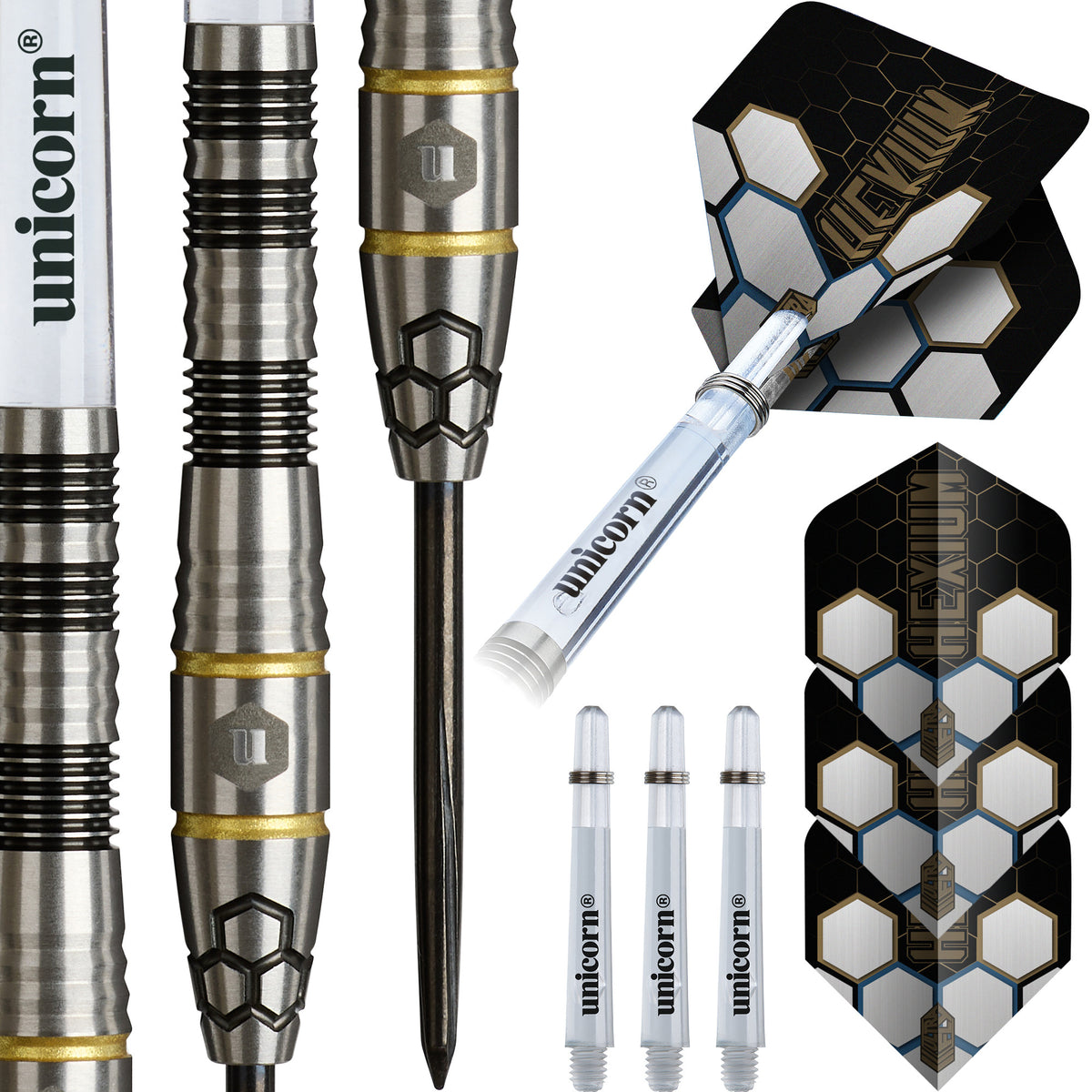 Unicorn Hexium Steel Tip Dart 90% Tungsten - Style 1