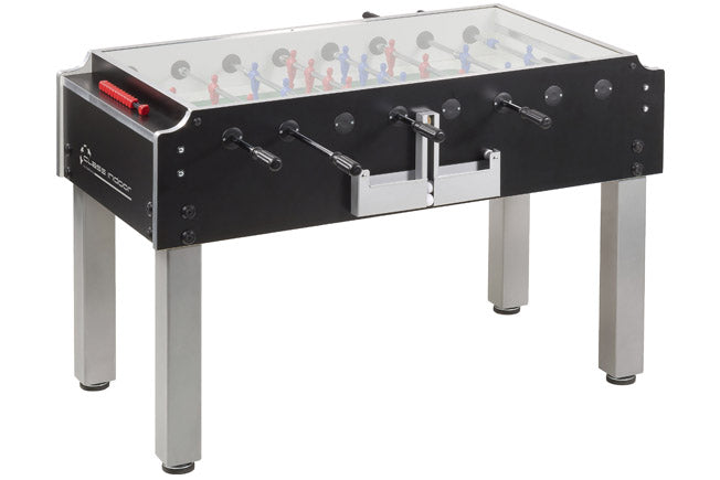 Class Football Table with Telescopic Rods, Sanded Glass Playing Field & Glass Top
