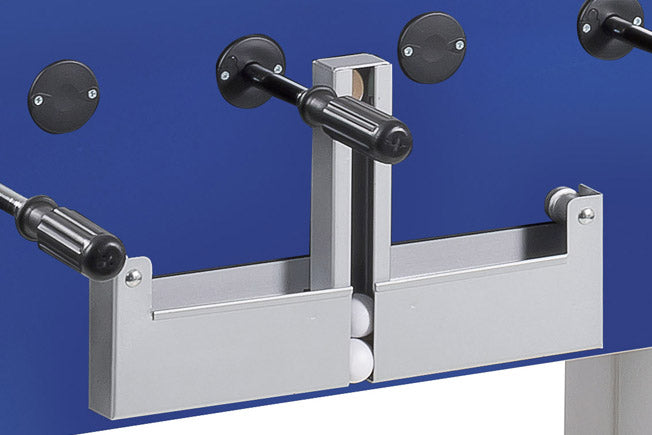 Class Weatherproof Football Table with Telescopic Rods & Glass Top