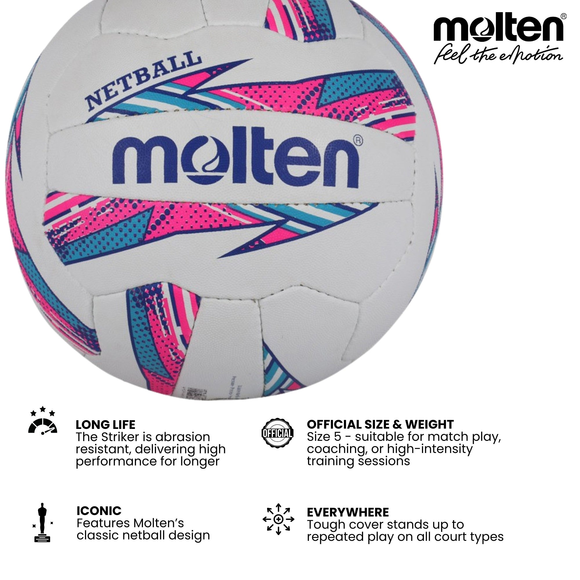 Molten Striker - A Club and Match Level Netball