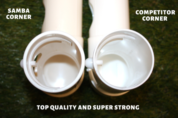 16ft x 7ft Trainer Football Goal with carry bag