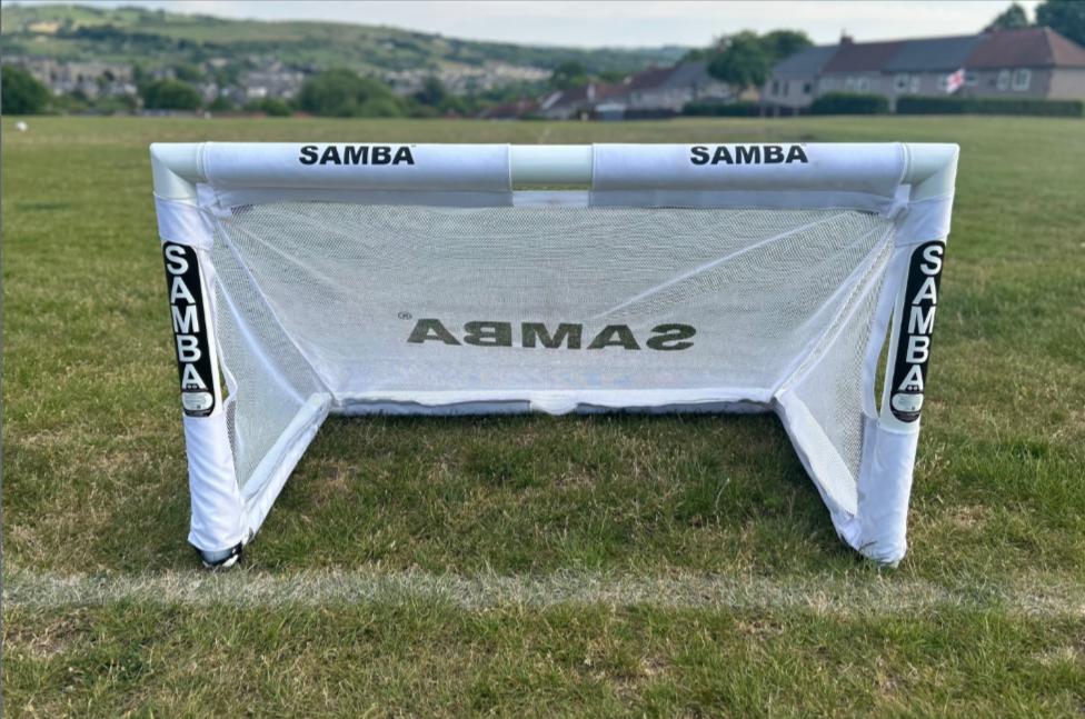 Samba 4ft x 2.5ft Folding 3v3 Goal - White