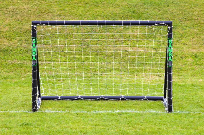 6ft x 4ft Viper BLACK Football Goal
