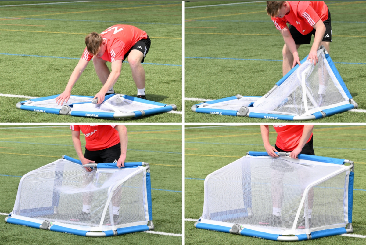 Samba 3v3 4ft x 2.5ft Aluminium Folding Football Goal