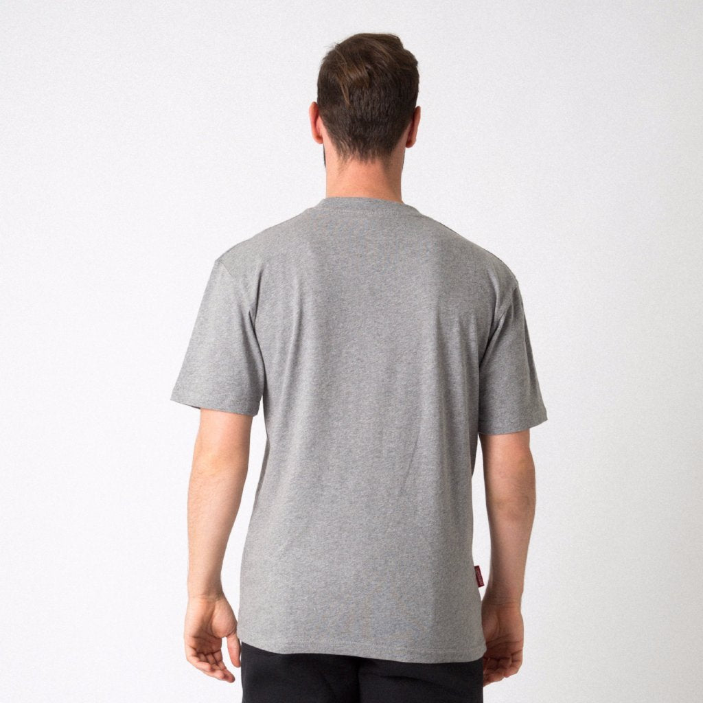 Mercian Cotton Tee Shirt : CLSP18TEE : grey : back view