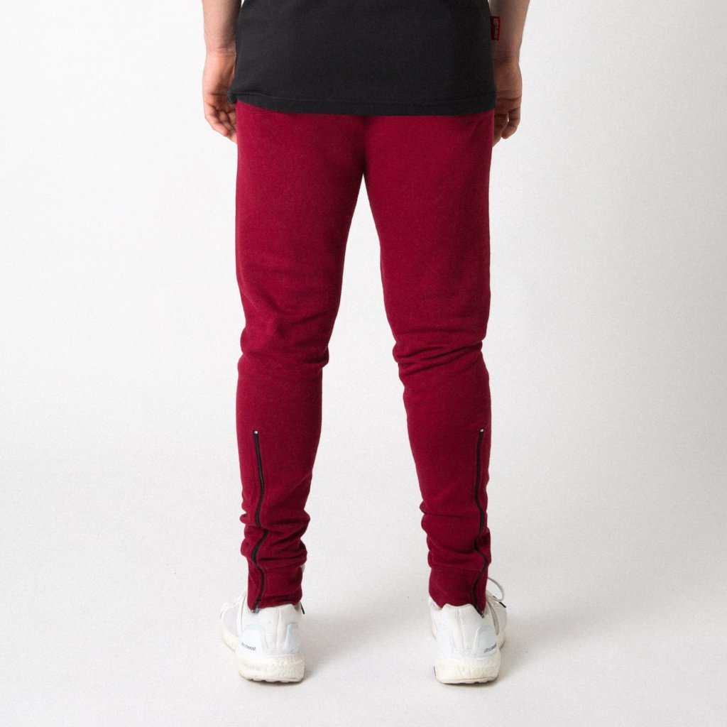 Mercian Slim Fit Sweatpants : CLSP18PNT : maroon : back view