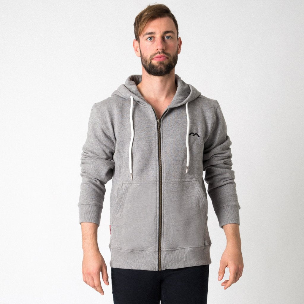 Mercian Mens Hoodie : CLSP18HOODM : grey : front view