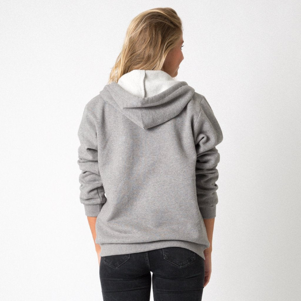 Mercian Ladies Hoodie : CLSP18HOODL : grey : back view