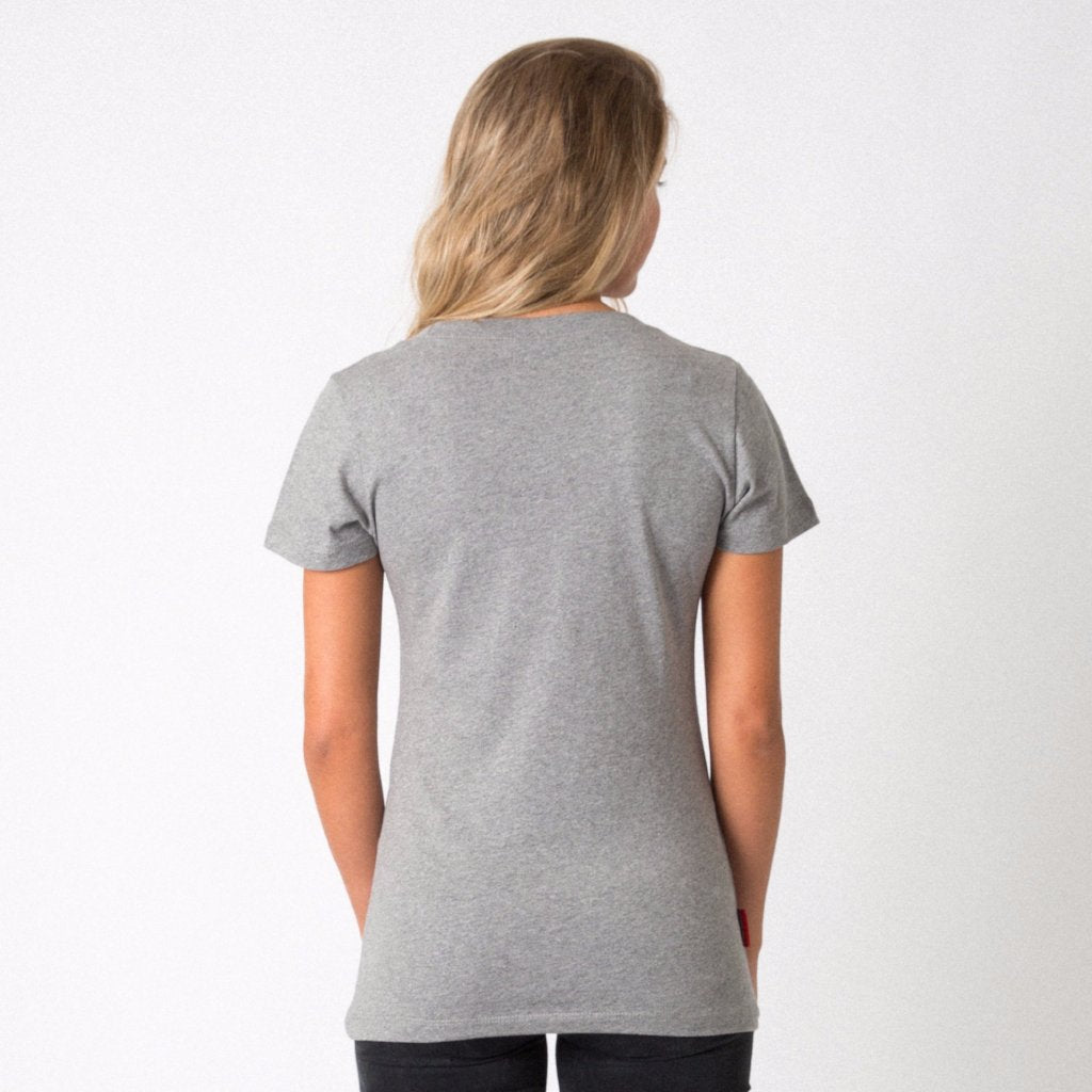 Mercian Ladies Tee Shirt : CLSP18TEEL : grey : back view