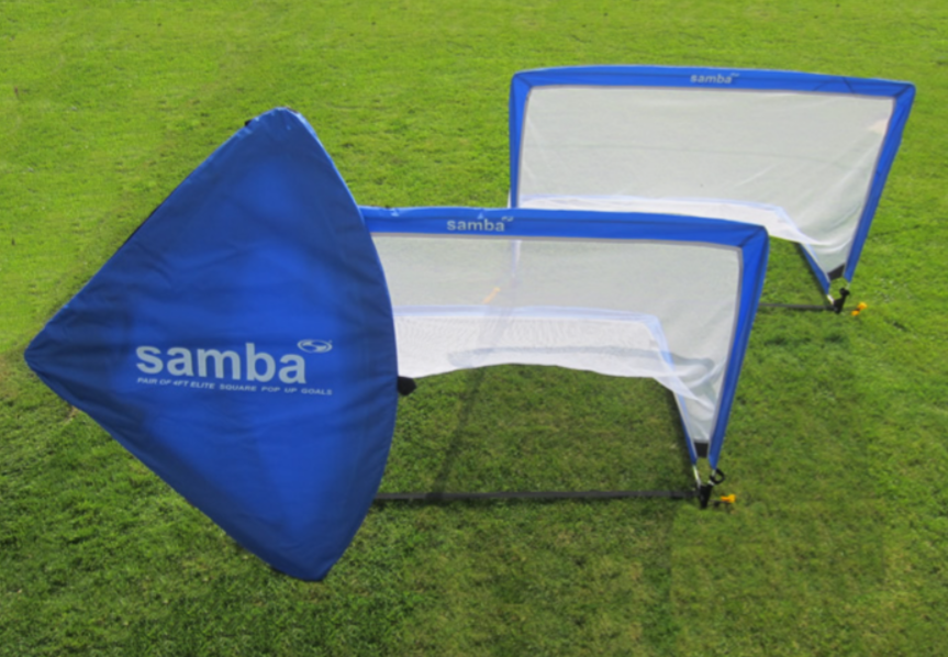 SAMBA Pop Up Goal 4ft SQUARE - 1 pair - Football Goal