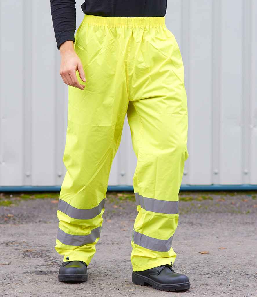 Portwest Hi-Vis Rain Trousers - Yellow