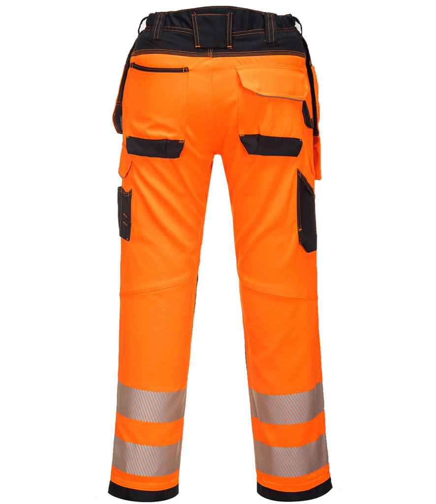 Portwest PW3 Hi-Vis Trousers - Orange/Black