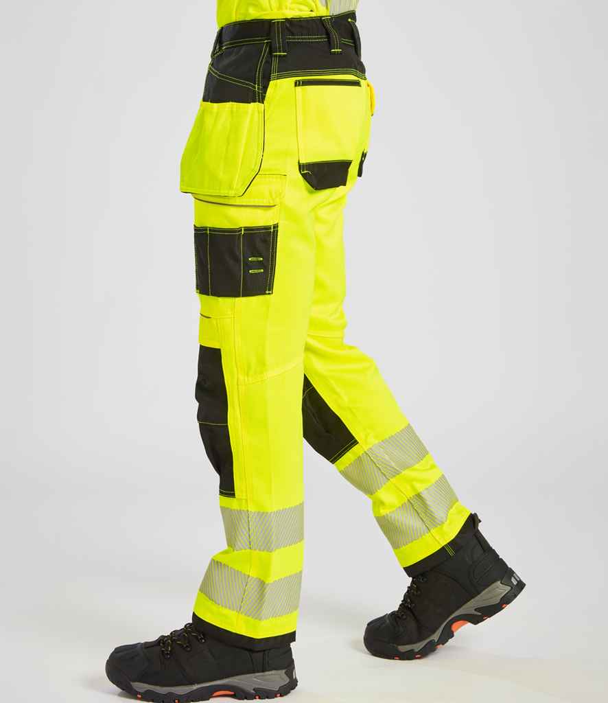 Portwest PW3 Hi-Vis Trousers - Yellow/Black