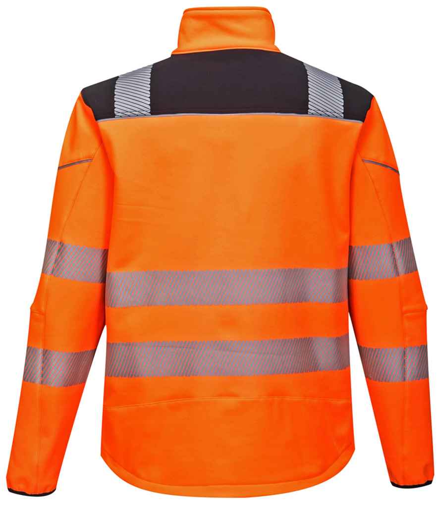 Portwest PW3 Hi-Vis Soft Shell Jacket - Orange/Black