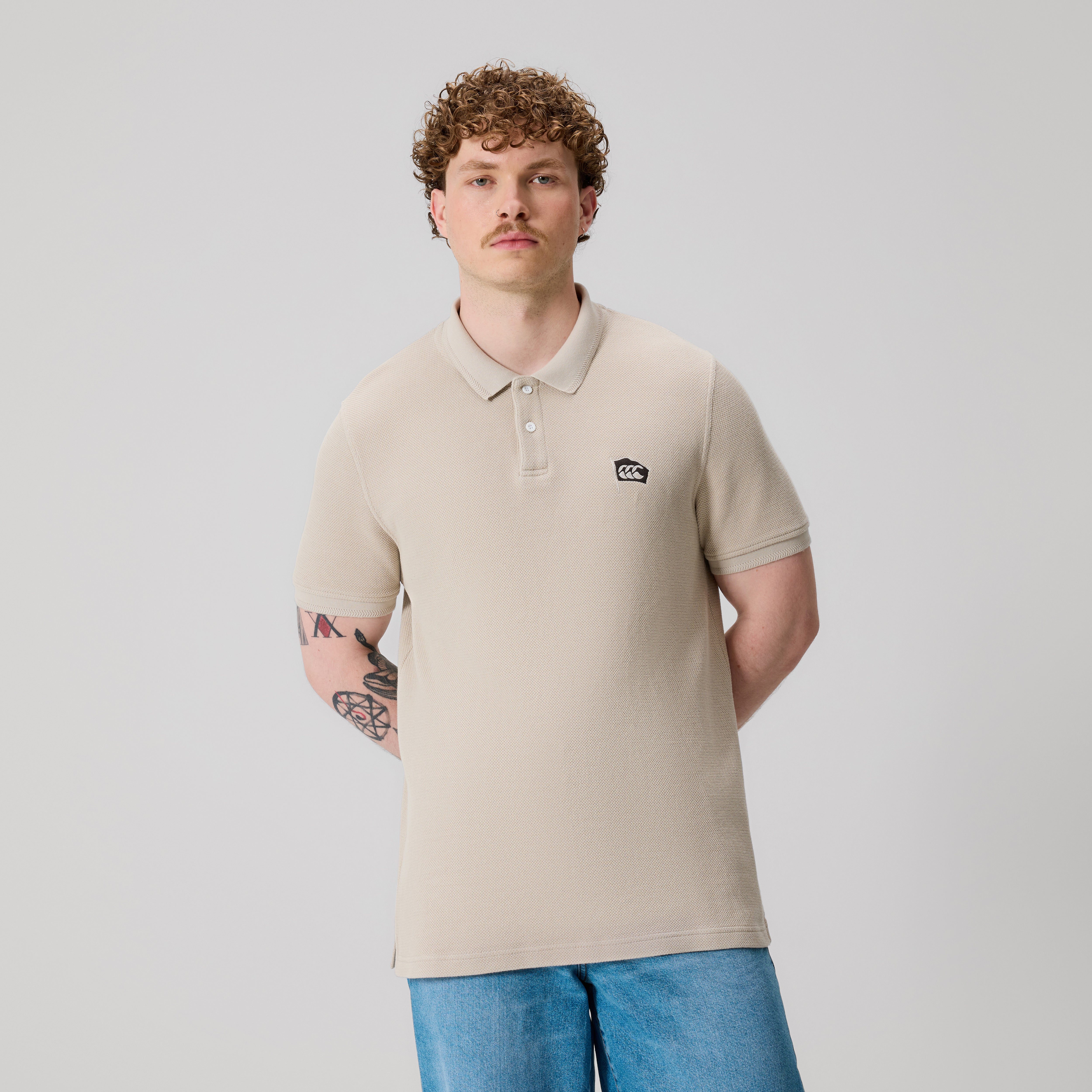 Canterbury CCC Classic Polo Am Taupe
