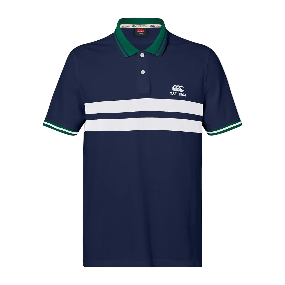 Canterbury Chest Stripe Polo Shirt Senior