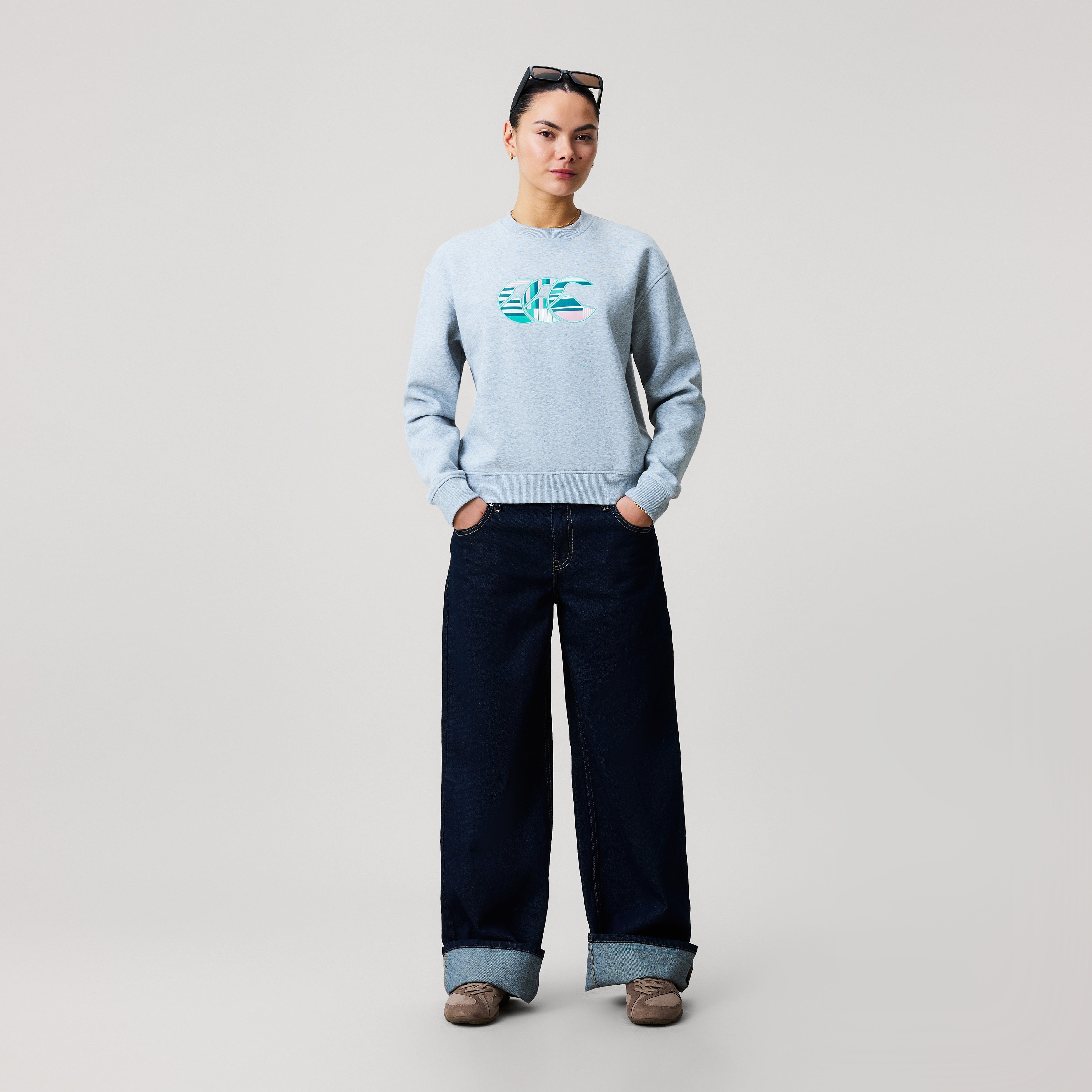 Canterbury Uglies Logo Crew Sweater Classic Marl