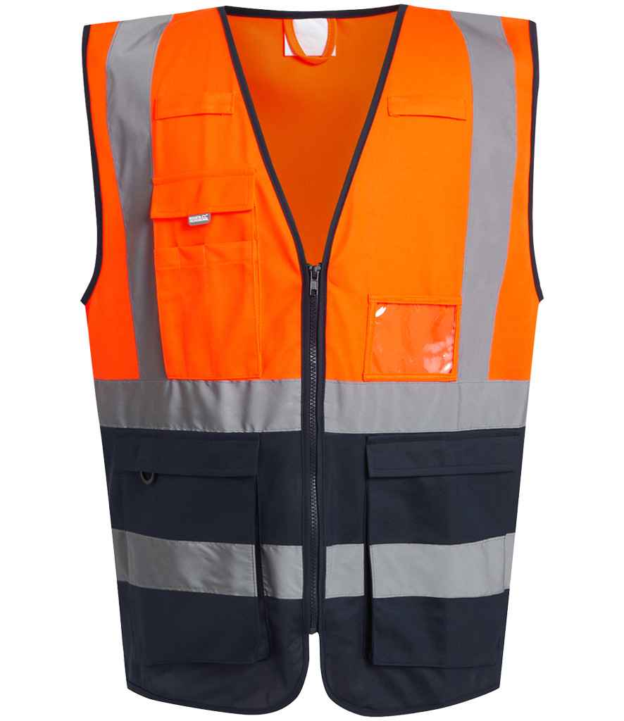 Regatta High Visibility Pro Executive Vest - Orange/Navy
