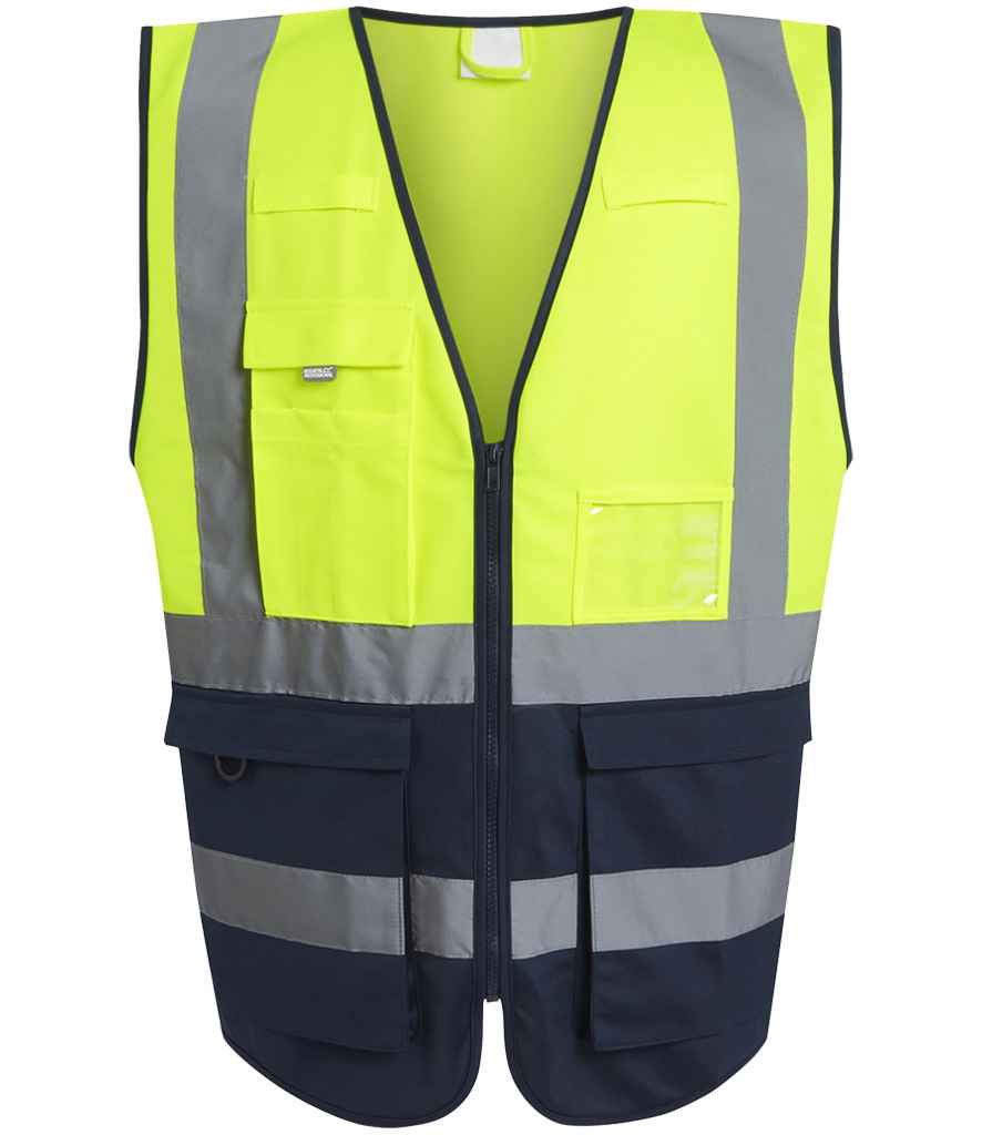 Regatta High Visibility Pro Executive Vest - Yellow/Navy