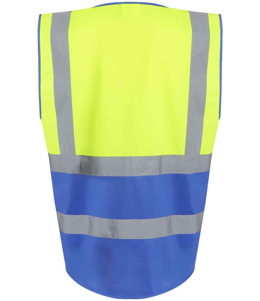 Regatta High Visibility Pro Executive Vest - Yellow/Royal Blue