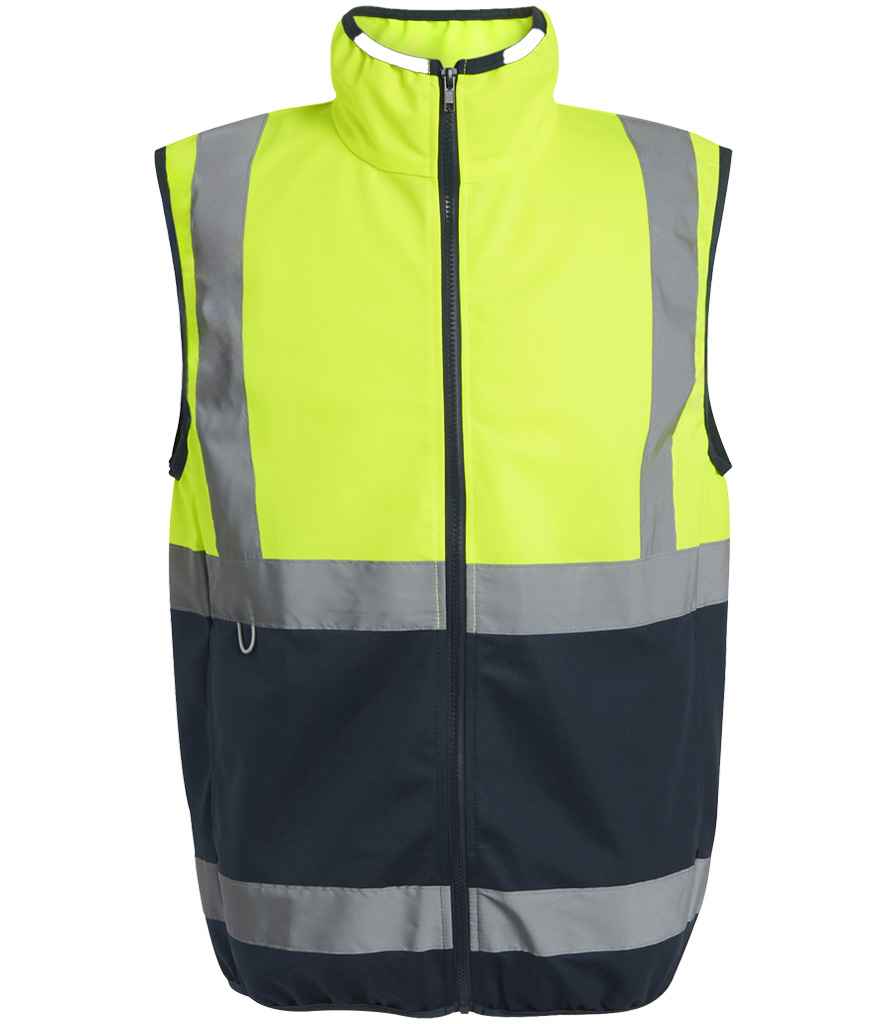 Regatta High Visibility Pro Full Zip Gilet - Yellow/Navy