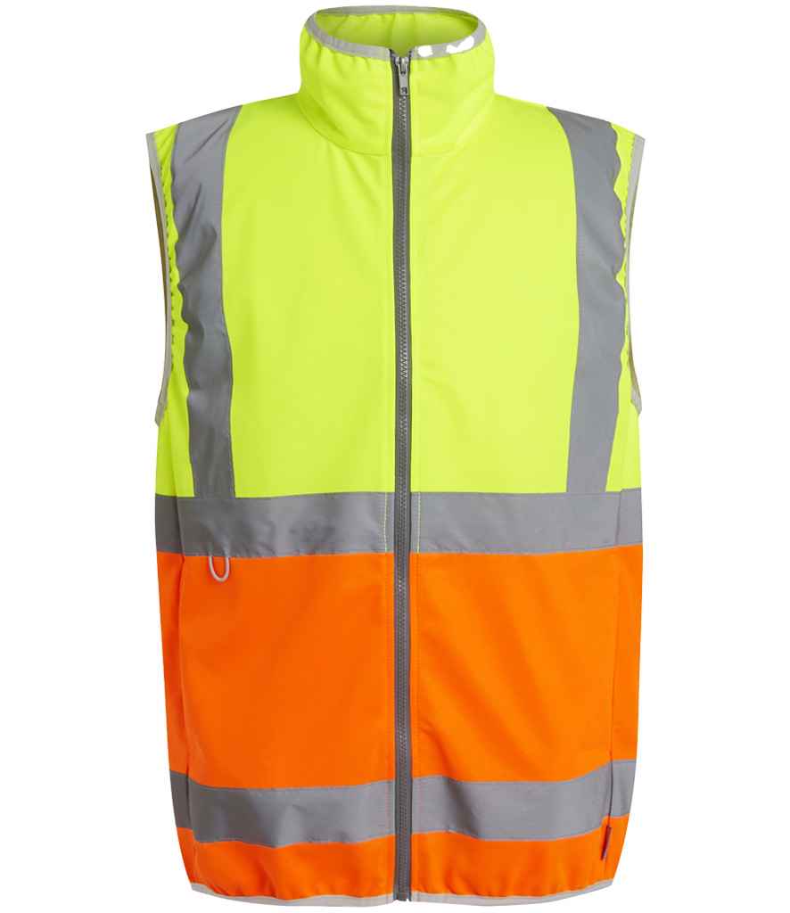 Regatta High Visibility Pro Full Zip Gilet - Yellow/Orange