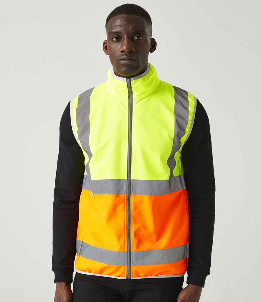 Regatta High Visibility Pro Full Zip Gilet - Yellow/Orange
