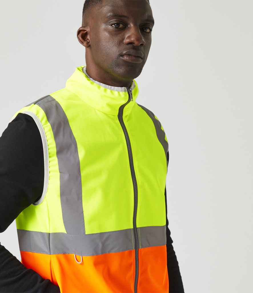 Regatta High Visibility Pro Full Zip Gilet - Yellow/Orange