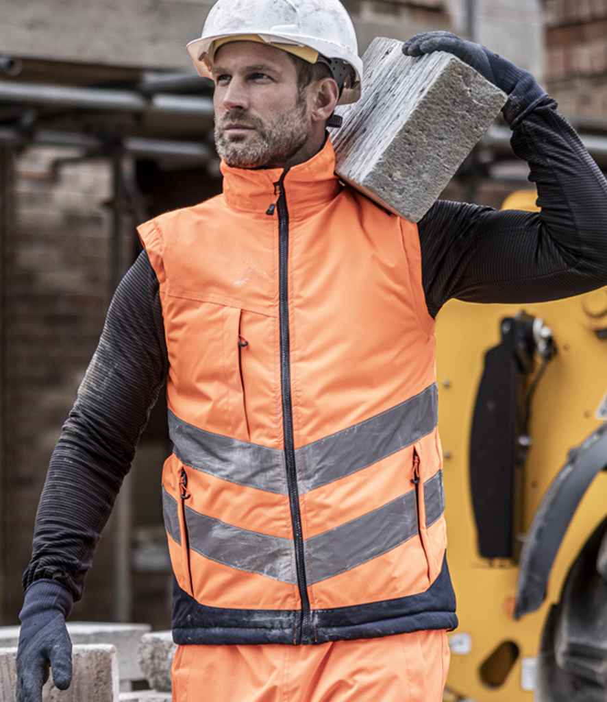 Regatta High Visibility Pro Bodywarmer - Orange/Navy