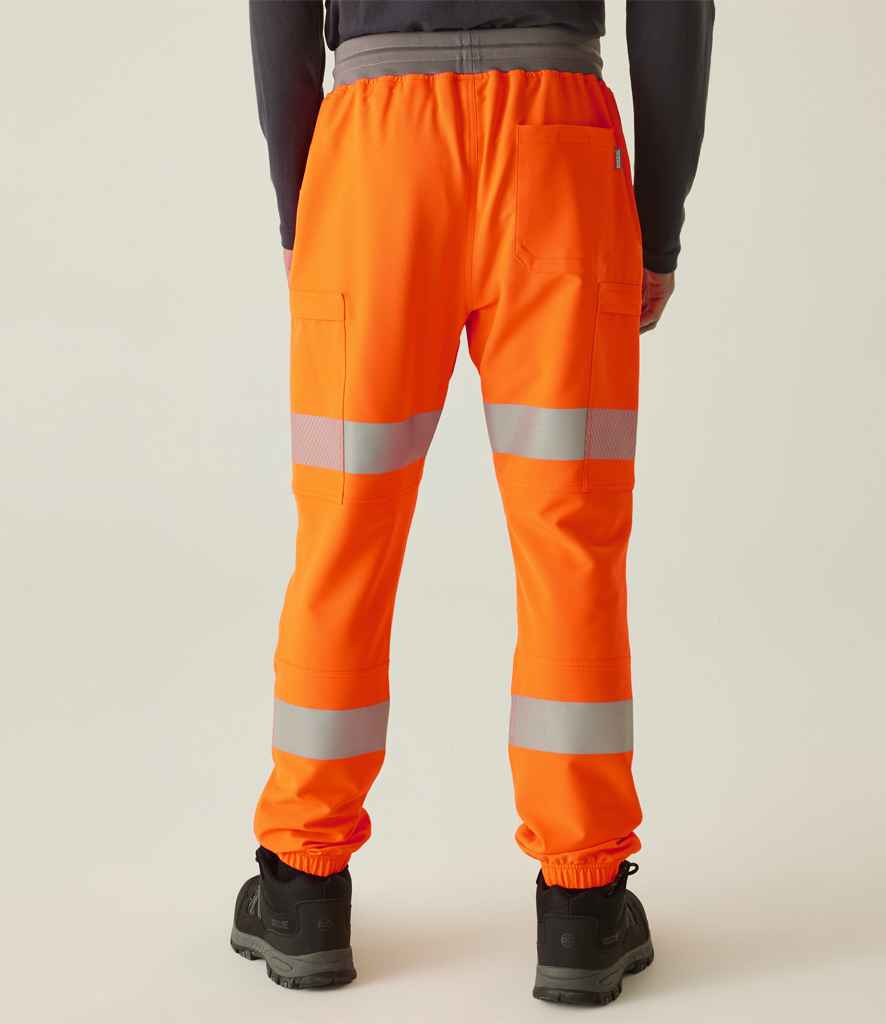 Regatta High Visibility Prolite Stretch Jog Pants - Orange