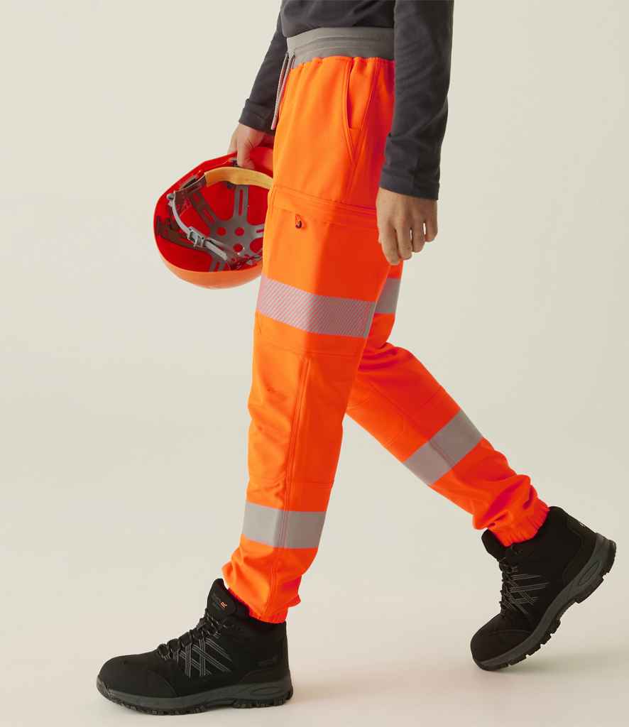 Regatta High Visibility Prolite Stretch Jog Pants - Orange
