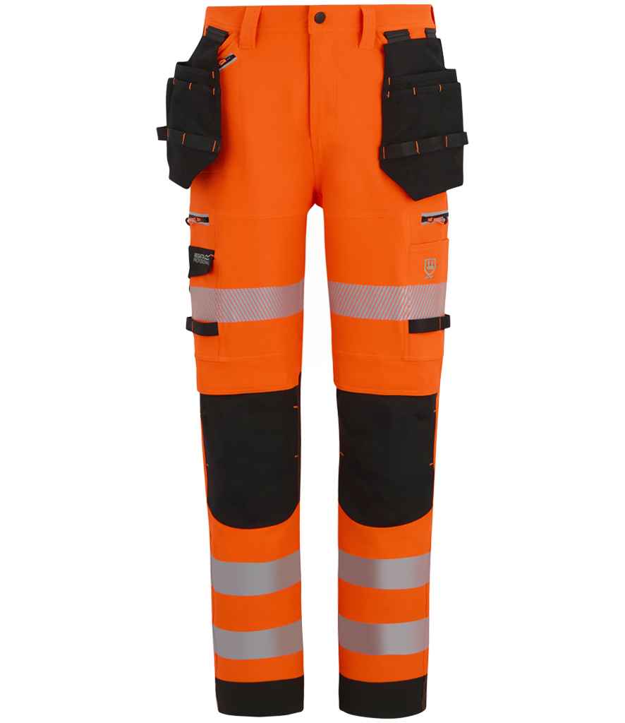 Regatta High Visibility Infiltrate Stretch Holster Trousers - Orange/Black