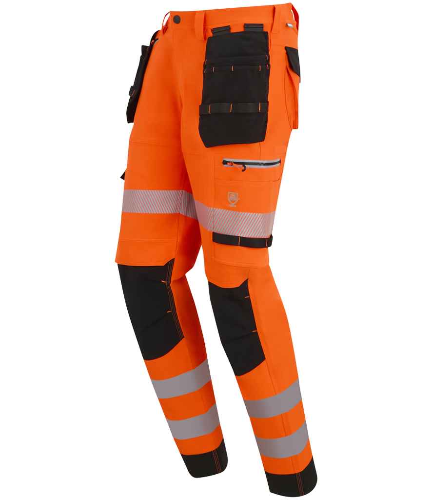 Regatta High Visibility Infiltrate Stretch Holster Trousers - Orange/Black