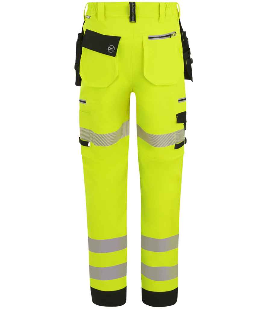 Regatta High Visibility Infiltrate Stretch Holster Trousers - Yellow/Black