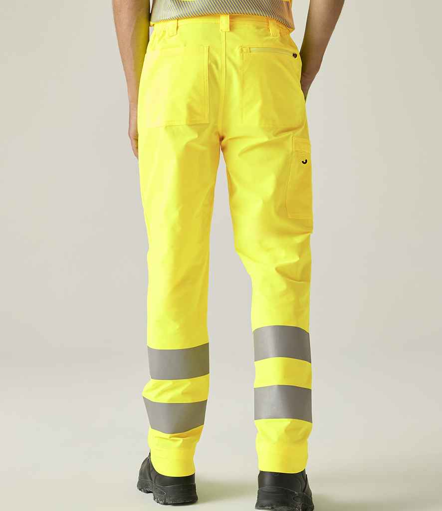 Regatta High Visibility Pro Contract Stretch Action Trousers - Yellow