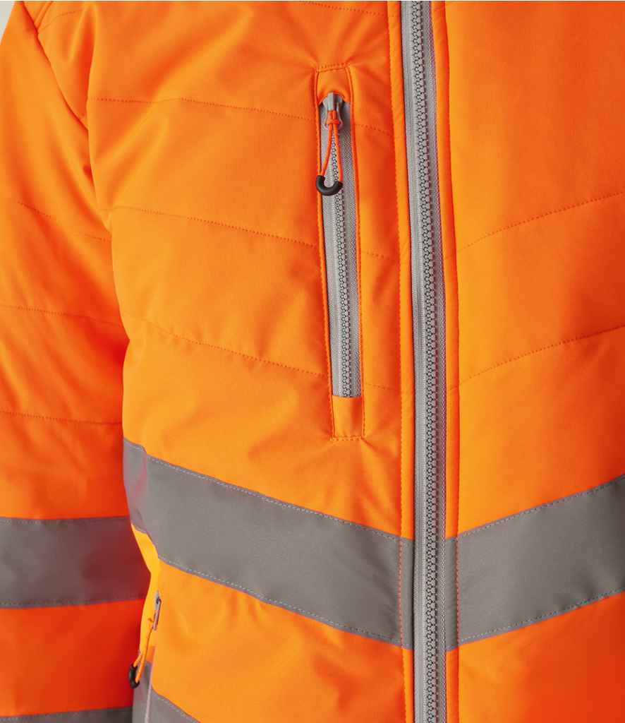 Regatta High Visibility Two Tone Thermal Baffle Jacket - Orange/Grey