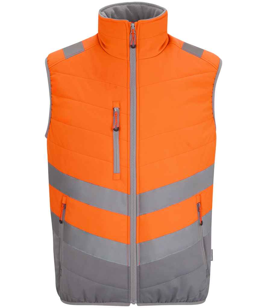 Regatta High Visibility Two Tone Thermal Baffle Bodywarmer - Orange/Grey