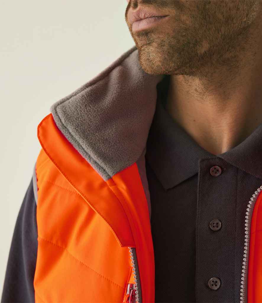 Regatta High Visibility Two Tone Thermal Baffle Bodywarmer - Orange/Grey