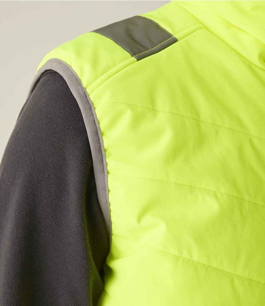 Regatta High Visibility Two Tone Thermal Baffle Bodywarmer - Yellow/Grey