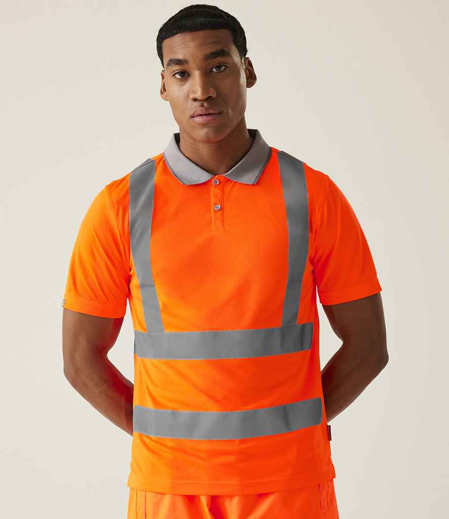 Regatta High Visibility Pro Contract Polo Shirt - Orange