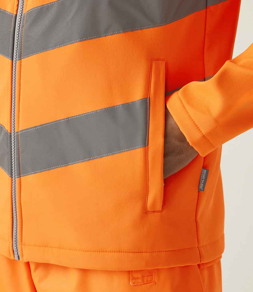Regatta High Visibility Pro Contract Ablaze Soft Shell Jacket - Orange
