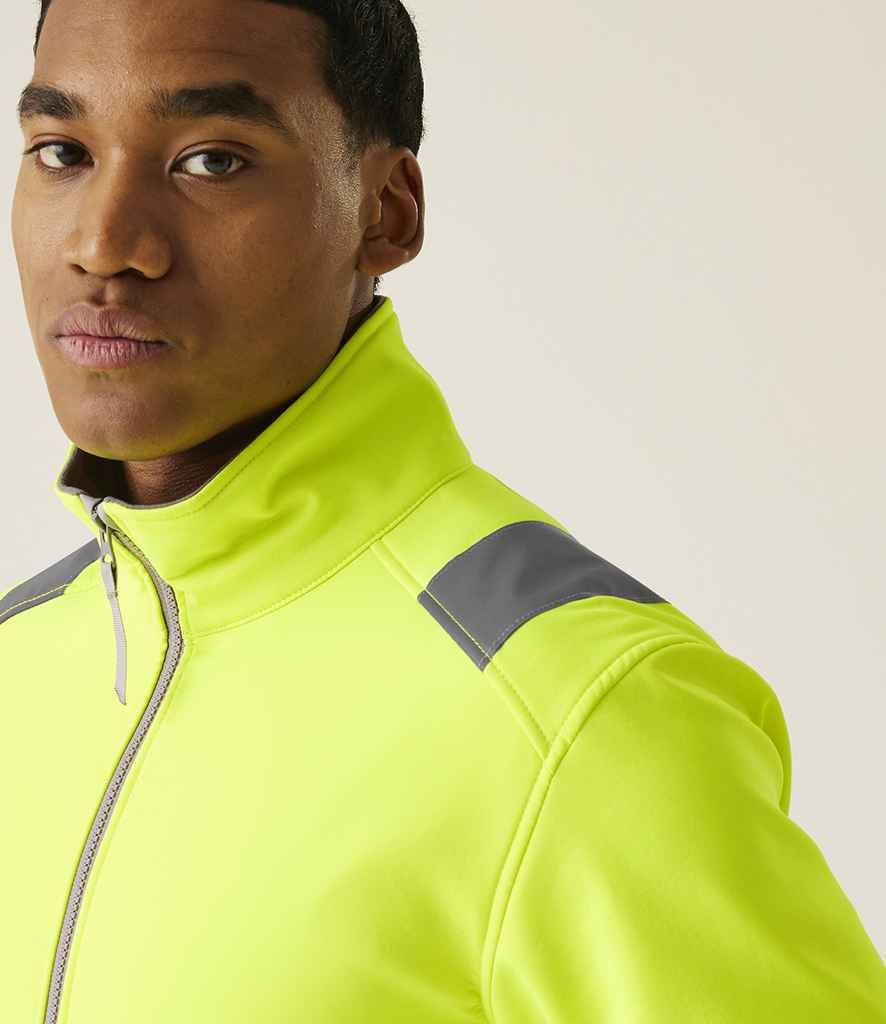 Regatta High Visibility Pro Contract Ablaze Soft Shell Jacket - Yellow