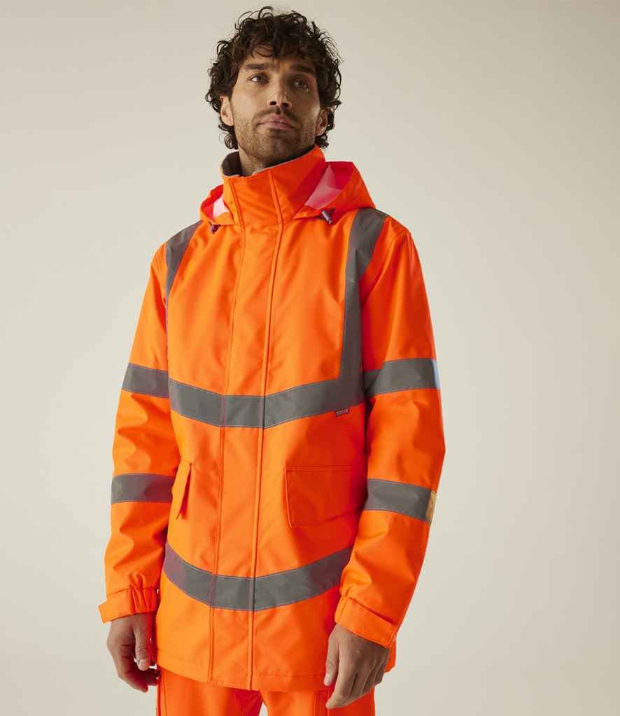 Regatta High Visibility Pro Contract Dover Parka - Orange