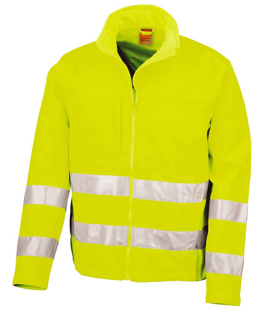 Result Safe-Guard Hi-Vis Soft Shell Jacket - Fluorescent Yellow