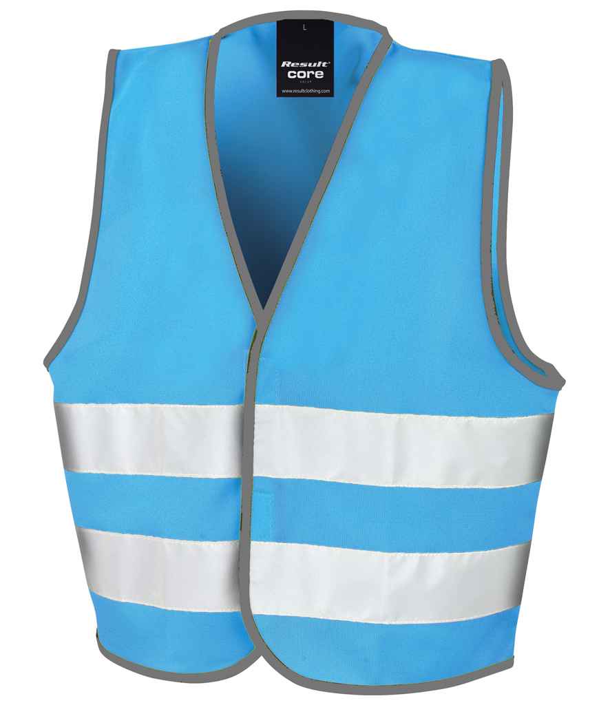Result Core Kids Enhanced Vis Vest - Sky Blue