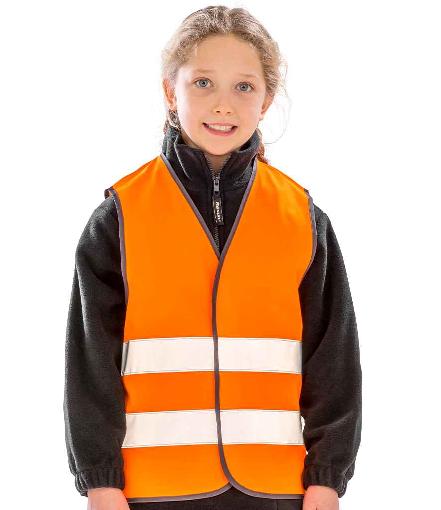 Result Safe-Guard Kids Hi-Vis Safety Vest - Fluorescent Orange