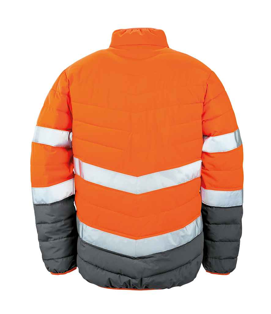 Result Safe-Guard Soft Safety Jacket - Fluorescent Orange/Grey