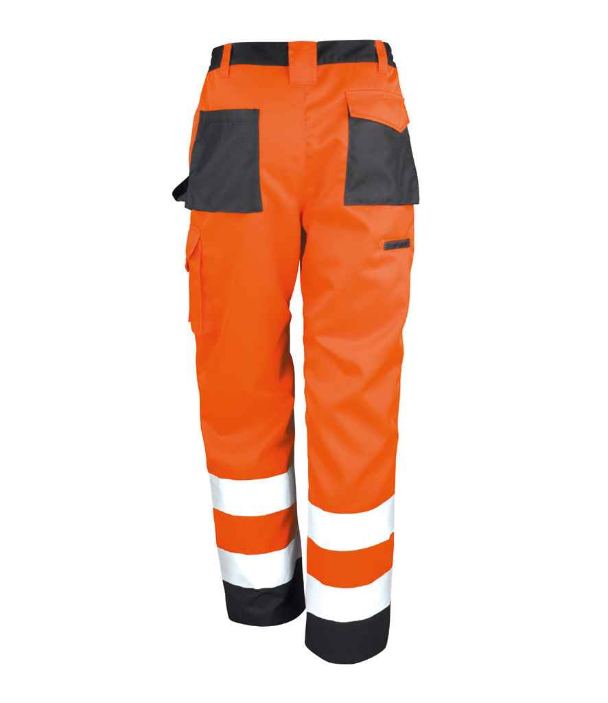 Result Safe-Guard Hi-Vis Cargo Trousers - Fluorescent Orange