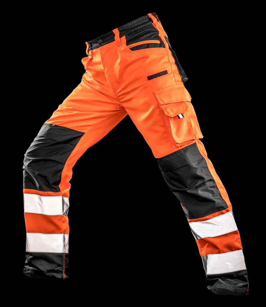 Result Safe-Guard Hi-Vis Cargo Trousers - Fluorescent Orange