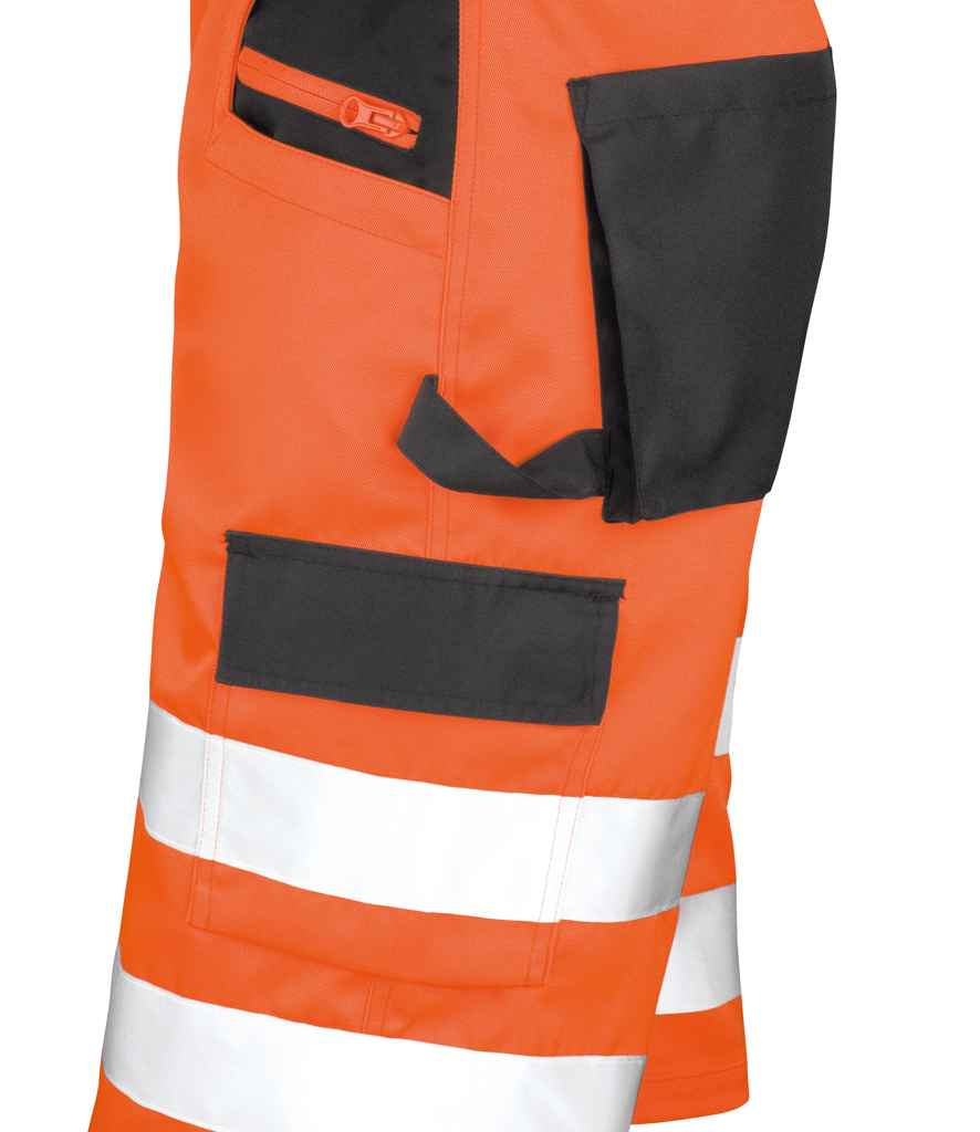 Result Safe-Guard Hi-Vis Cargo Shorts - Fluorescent Orange